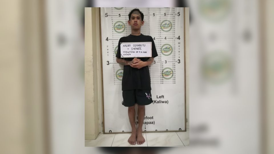 Rappler Xander Bay. <i>Photo: Philippine Drug Enforcement Agency- Region 3</i>