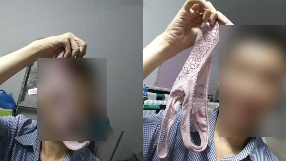 Photos of man with women’s panties. (Photo: All Singapore Stuff/fb)