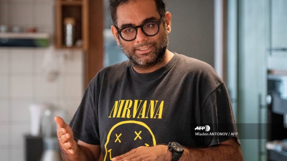 Chef Gaggan Anand speaks Aug. 20, 2019, during an interview with AFP in his home in Bangkok. Photo: Mladen Antonov / AFP