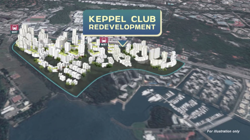 Screenshot of illustration to demonstrate housing plans for Keppel Bay area taken from PM Lee Hsien Loong’s Facebook page. 