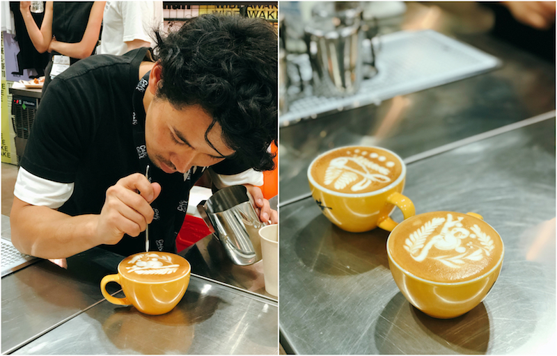 The latte art action at St. Ali. Photos: Coconuts Media