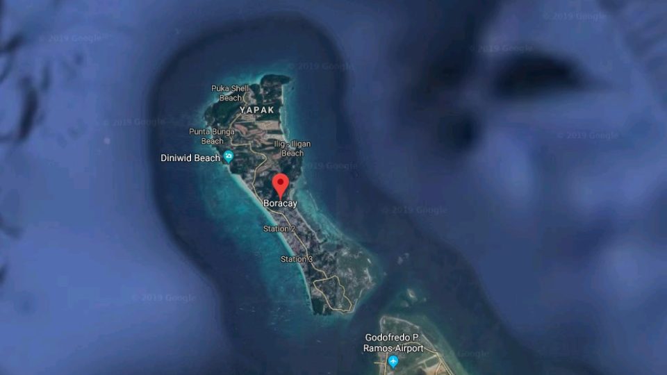 Boracay map. <i>Photo: Google maps</i>