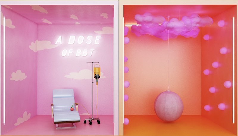 Artist impression of installations. Photo: The Bubble Tea Factory