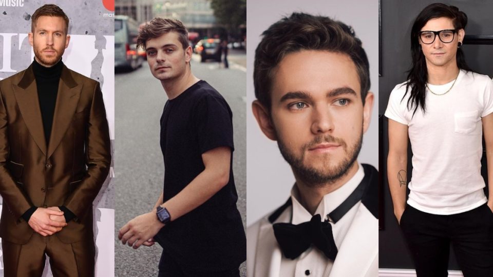 Calvin Harris, Martin Garrix, Zedd, and Skrillex are headlining this year’s Djakarta Warehouse Project or DWP’s lineup. Photos: Instagram/@calvinharris, @martingarrix, @zedd, @skrillex