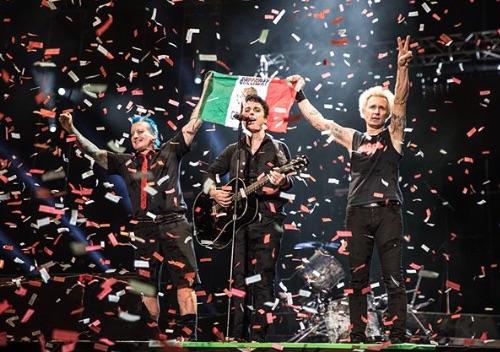 Green Day at one of its shows in Mexico. <i>Photo: Green Day/IG</i>