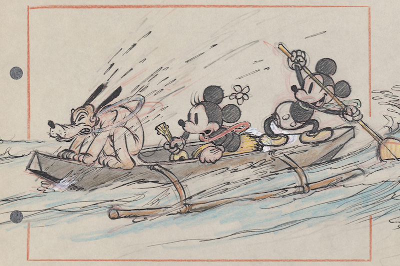 Hawaiian Holiday, 1937, Concept art, Disney Studio Artist. Photo: Disney
