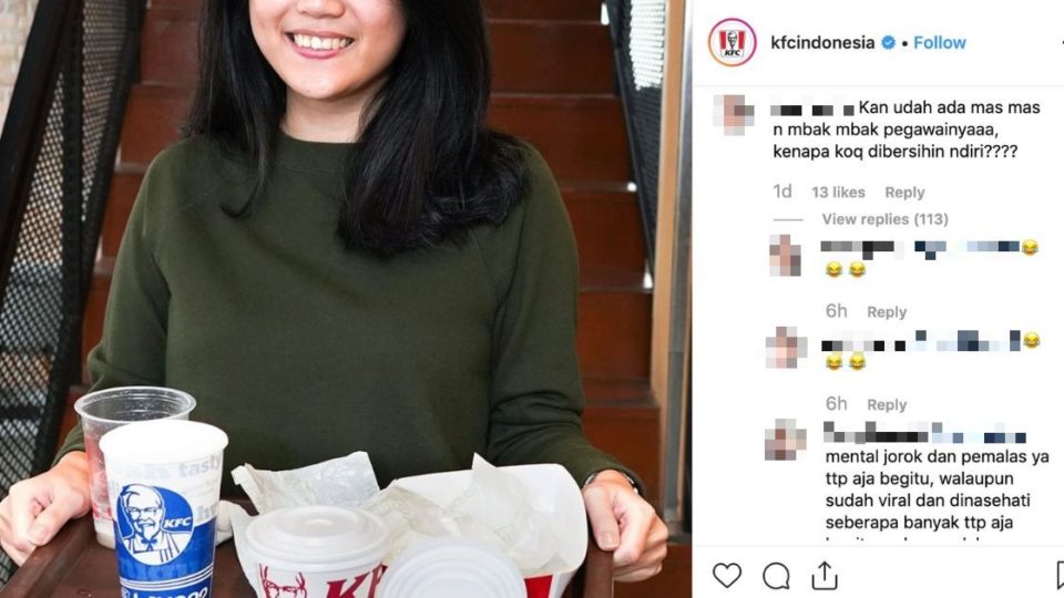 Screenshot of KFC Indonesia’s post on Instagram/@kfcindonesia