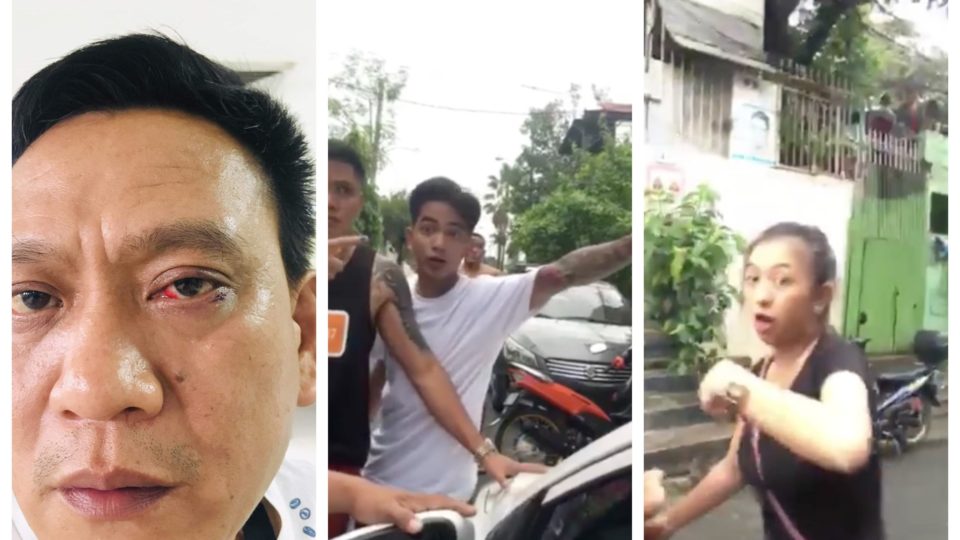 Grab driver Reynaldo Tugade, suspect Jan Jervi Mercado, and one of Mercado’s unidentified companions. <i>Photo: Jefferson Catalan/FB</i>