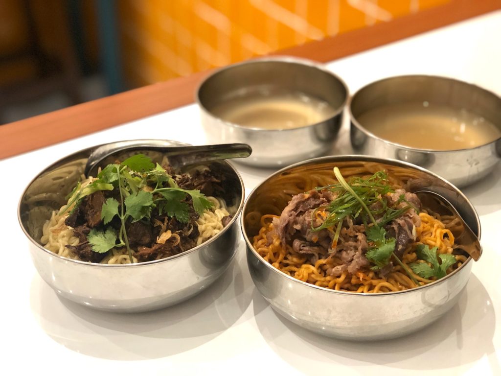 Local Favorites (L) and Wildfire (R) with the broth. 