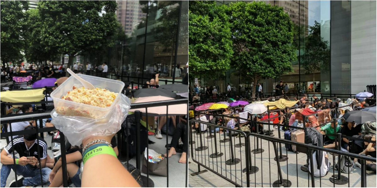 Can't stop won't stop queuing: Hundreds camp outside Orchard Road Apple ...
