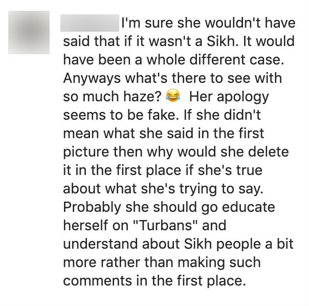 Instagram comments criticizing Sheena Phua's post. 