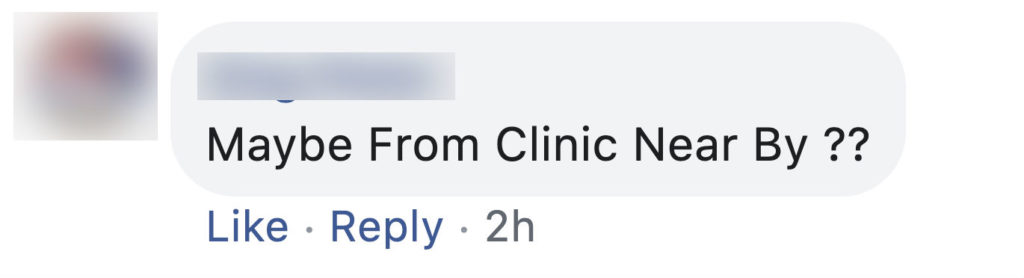 Comment on Muhammad Alamin's Facebook page.