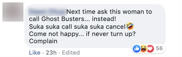 A comment on Facebook regarding the police harassment video. 