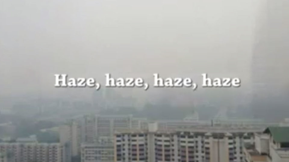 Screenshot of The Haze Song video.