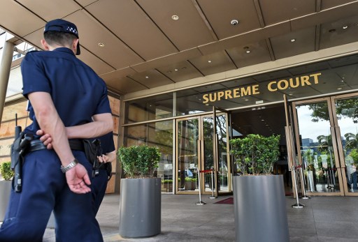 File photo of Singapore’s Supreme Court. Image: Roslan Rahman/AFP