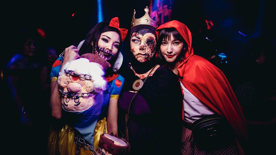 Party-goers at Bar Rouge’s Halloween party. Image: Bar Rouge