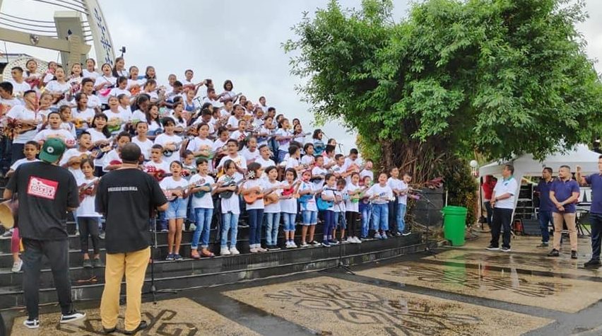 Children performing at a music event in Ambon. Photo: Ambon Music / Facebook