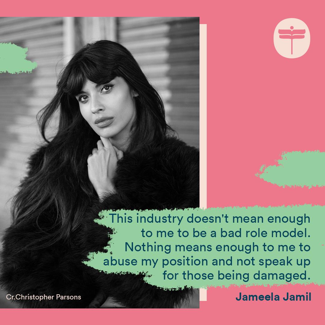  Hollywood actress known for her role in the NBC comedy series The Good Place, Jameela Jamil. Photo: Dragonfly360 / Facebook