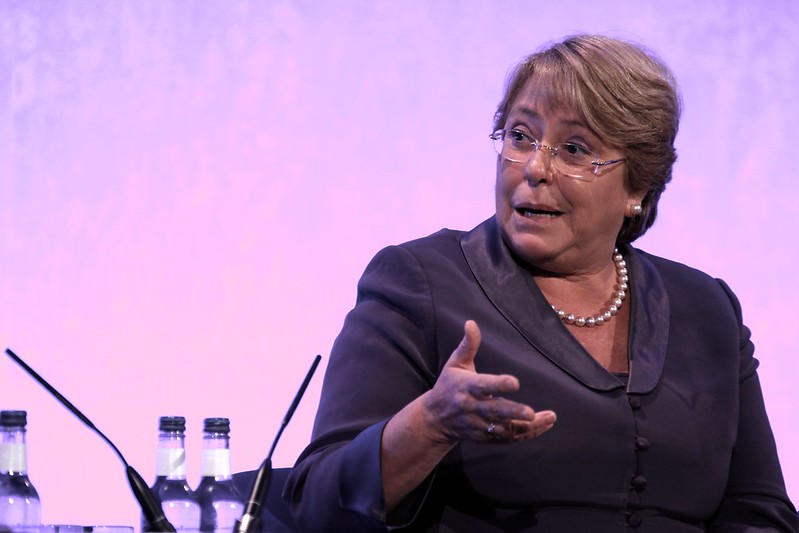 UN Human Rights Chief Michelle Bachelet. Photo: Russell Watkins/UK DFID via Flickr