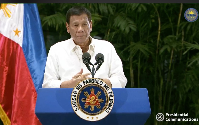 President Rodrigo Duterte shortly before he flew to Russia for a state visit. Photo: Radio Television Malacañang video