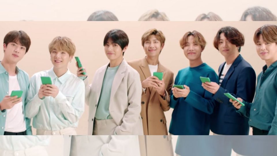 Popular K-pop boyband BTS in an ad for Tokopedia. Screenshot from Youtube/Tokopedia