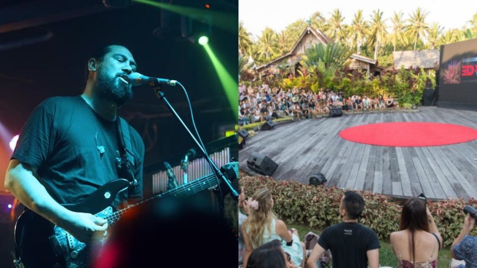 Left: Katchafire. Photo: Facebook. | Right: a file photo from TEDxUbud. Photos: TEDxUbud