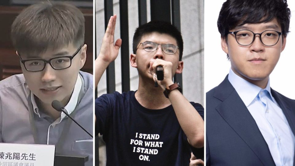 (From left to right) Billy Chan, Joshua Wong and Tommy Cheung have been asked by election officials either to clarify their stance on Hong Kong independence or explain what they mean by the slogan ‘liberate Hong Kong, revolution of our times.’ Photos via Facebook and Vicky Wong.