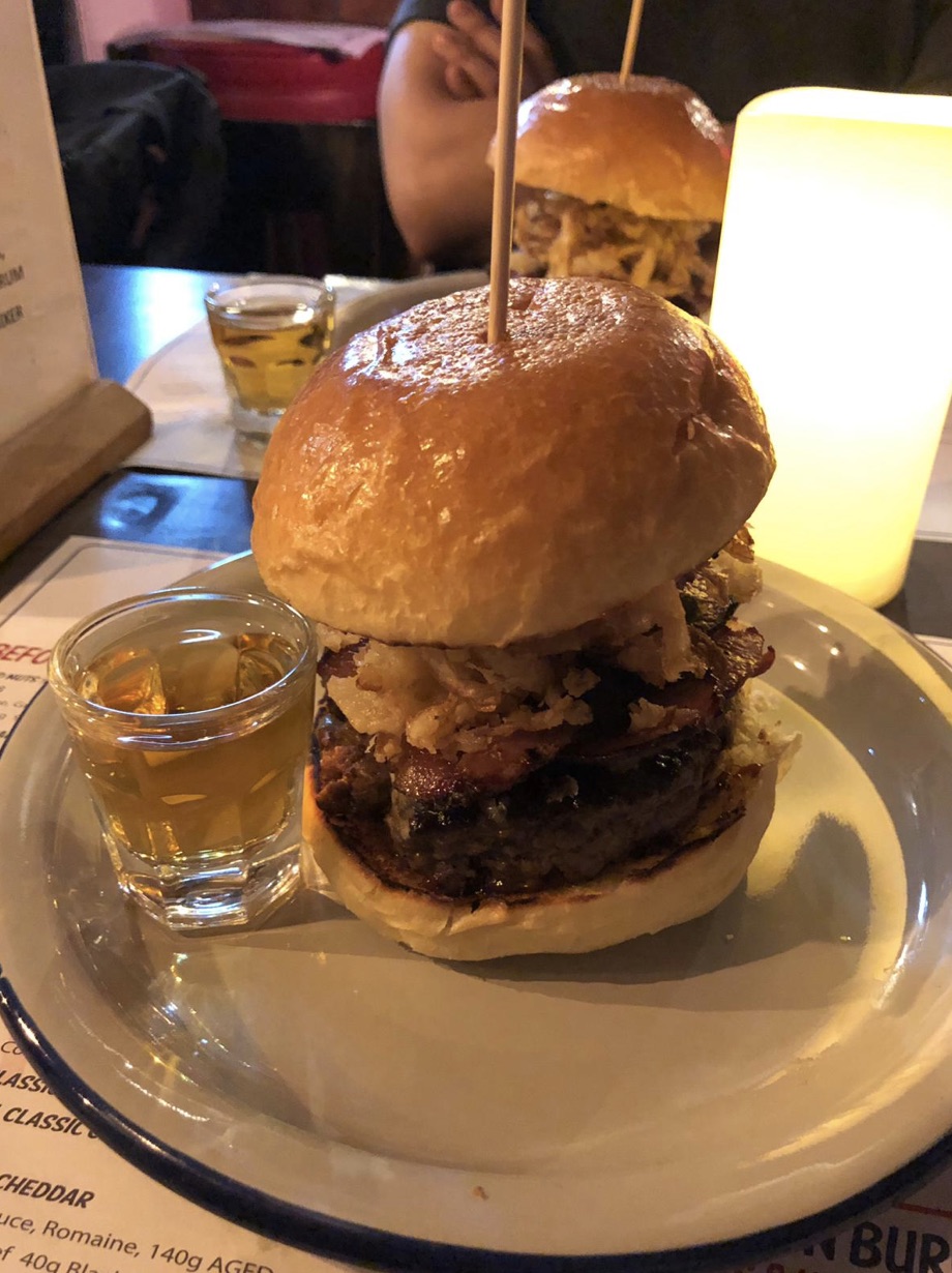 Electric Avenue's Fuck The Police burger. Photo via Tomas Wiik.