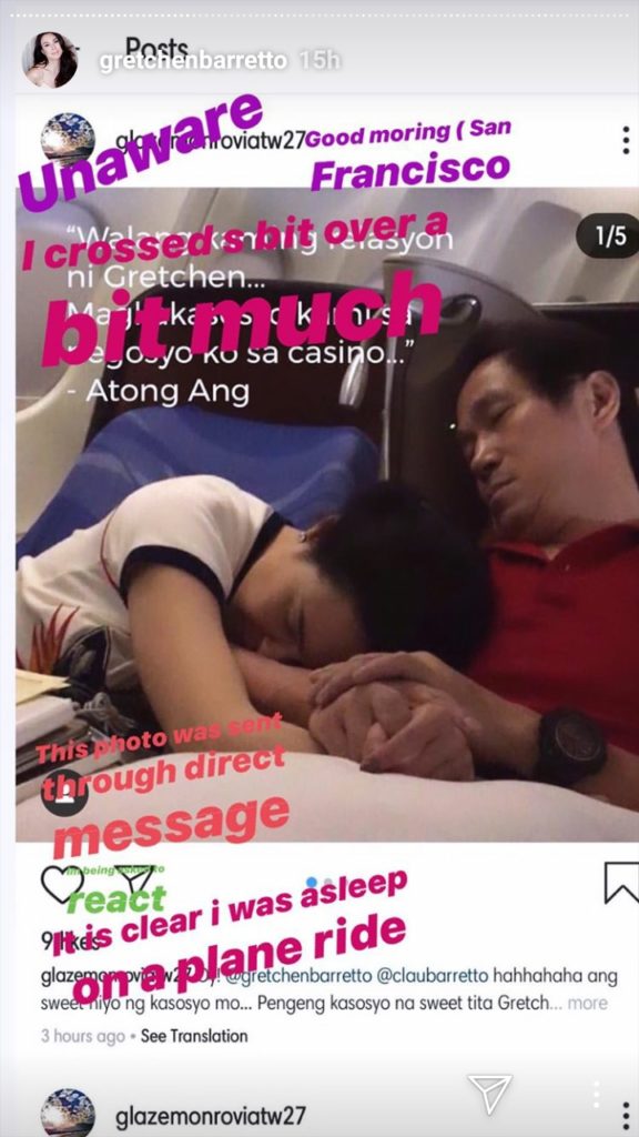 Gretchen Barretto and Charlie Ang getting cozy in a photo shared by Gretchen on social media. Photo: Instagram