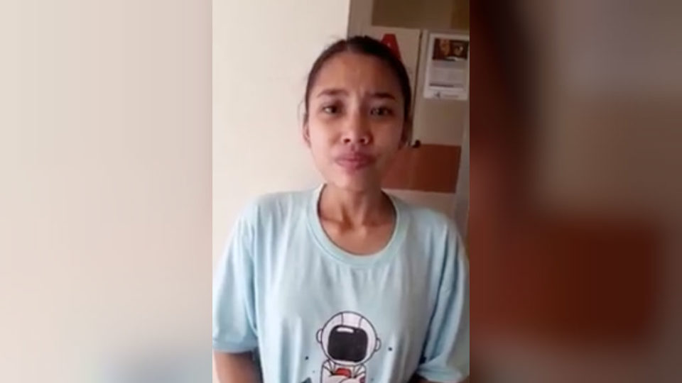 Indonesian maid Castina was purportedly interviewed by a neighbor about her Singaporean employer. Image: Chun Ming/Facebook