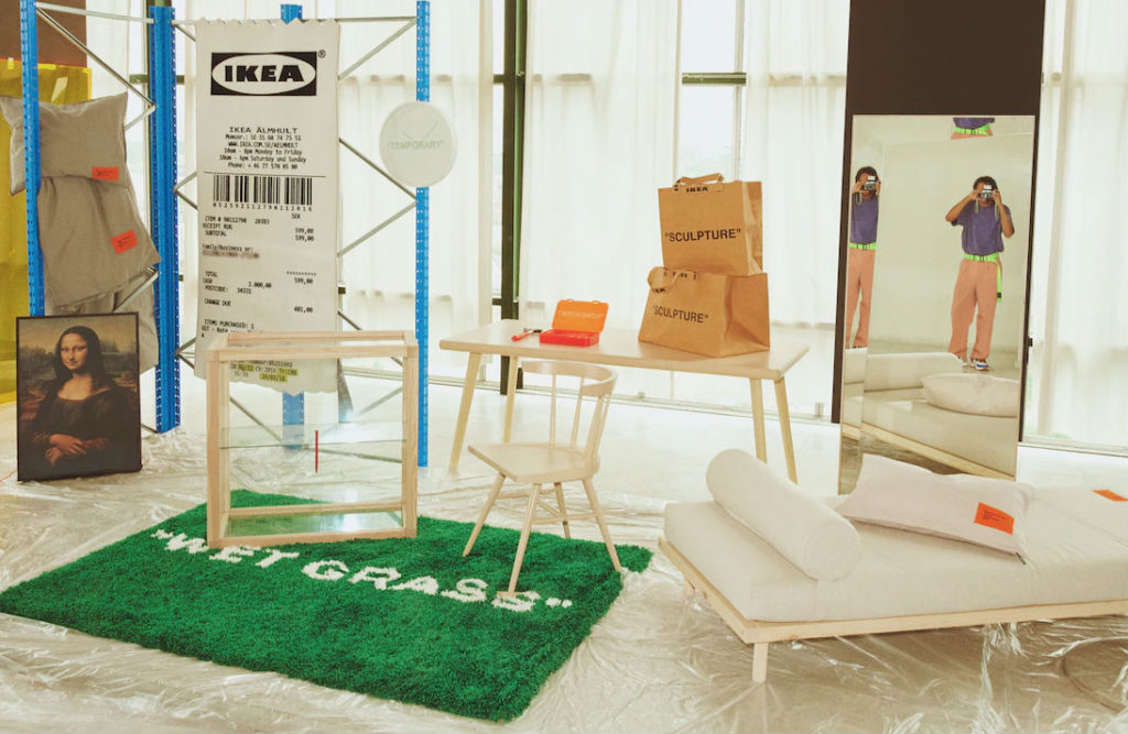 【特別価格】IKEA off-white VIRGIL MARKERAD ラグ Off-White - IKEA Virgil Abloh OFF-WHITE ラグ ヴァージルアブローの