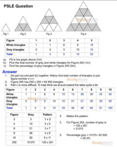 PSLE Mathematics question.