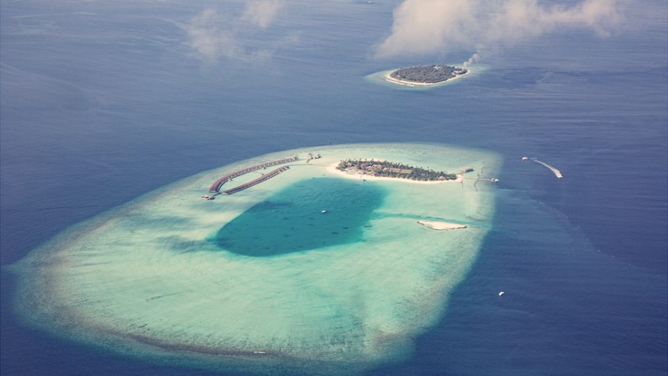 An aerial view. Photo: The Standard Huruvalhi Maldives