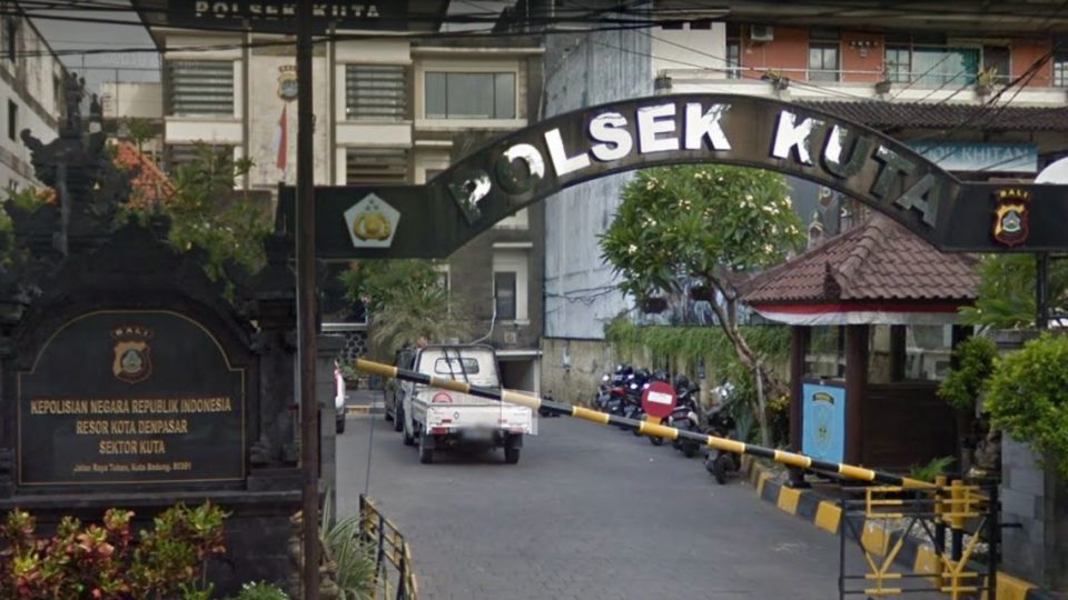 Photo of the Kuta Police station. Photo: Google Maps 