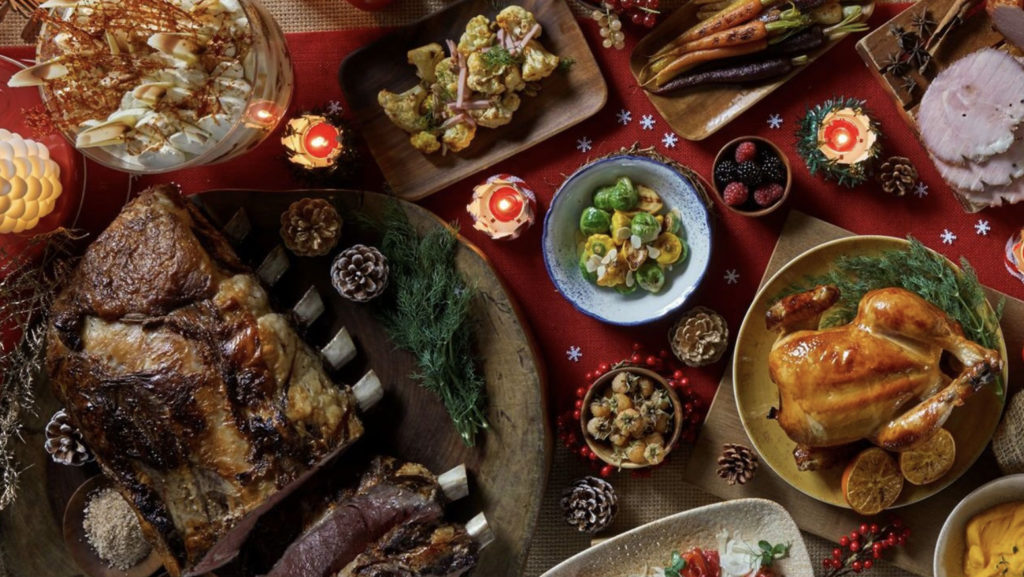 Christmas spread by The Carvery.