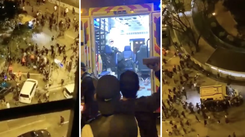 Screengrabs via YouTube and Facebook video.