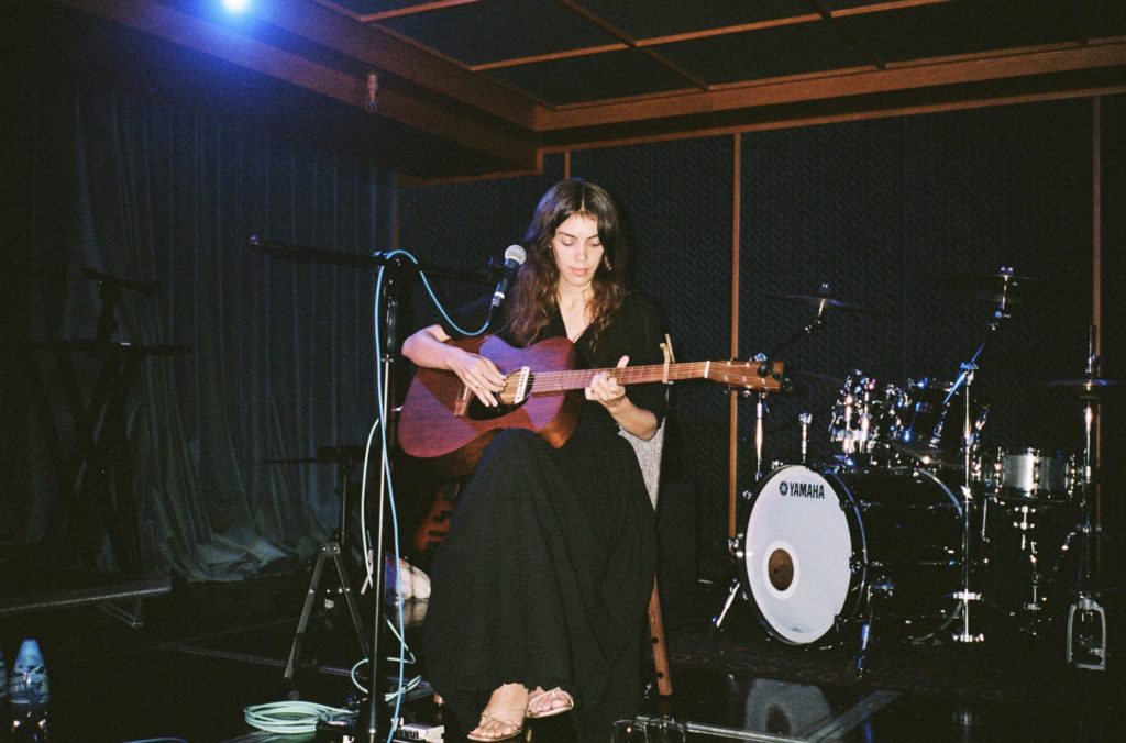 Singer Julie Byrne at Terrible Baby. Photo via Facebook.