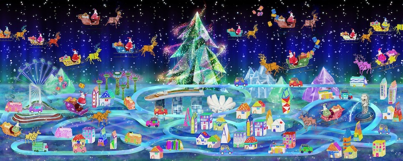 Photo Credit: Sketch Christmas, teamLab