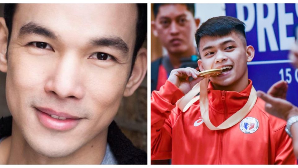 (L) Singer Mark Bautista (R) Gymnast Carlos Yulo <I>Photo: ABS-CBN News </I>