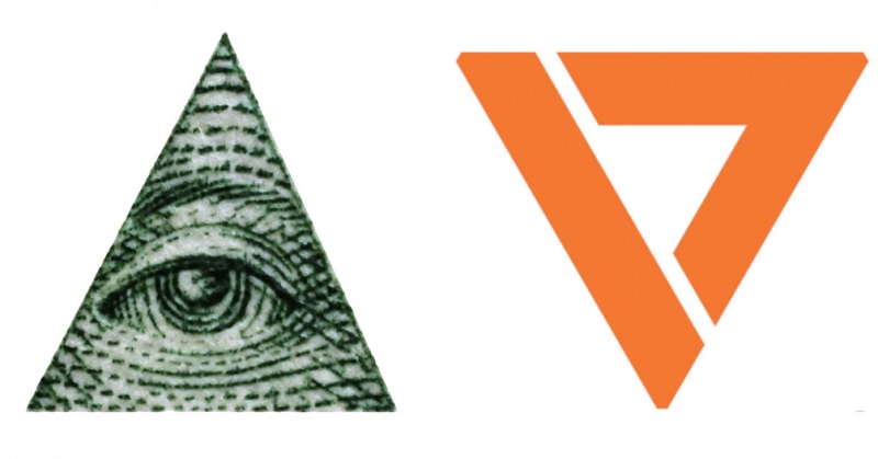 Like pyramids, Star Wars, primary colors and dimensions, both this eye thing and the Future Forward Party logo are comprised of threes. Conspiracy: proven!