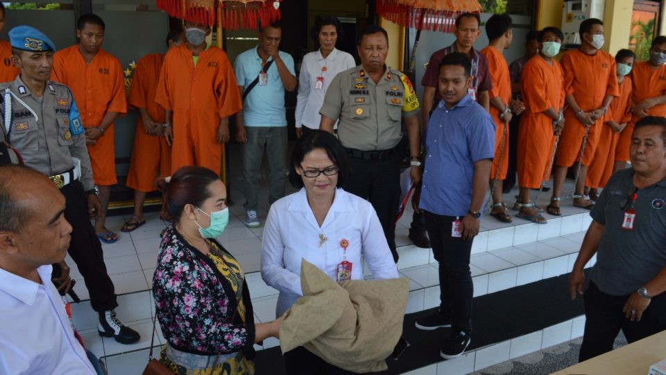 Buleleng Police held a press conference about the case on Friday. Photo: Buleleng Police