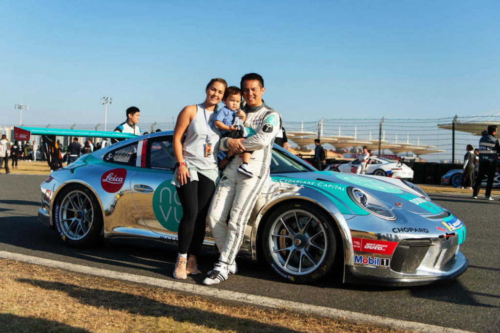 Claire Jedrek, at left, and Yuey Tan both race cars and own Sginapore’s Karting Arena. Photo: Yuey Tan / Courtesy
