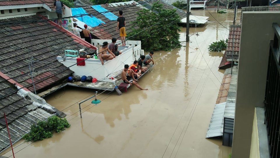 The New Year’s floods in Jakarta inundated thousands of homes and buildings across the city, both in poor and wealthy neighborhoods. Photo: National Disaster Mitigation Agency (BNPB)