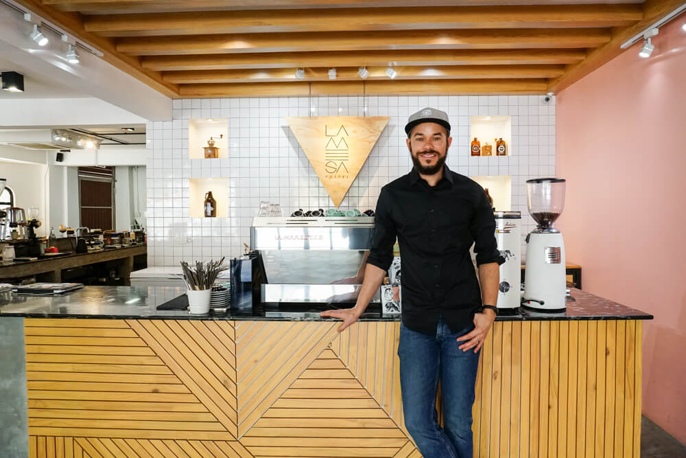 Gary Ford, co-owner of La Mesa Coffee Co. Photo: Coconuts Bangkok