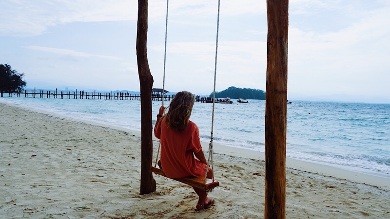 Gloomy day at Manukan Island. Photo: Coco Travel