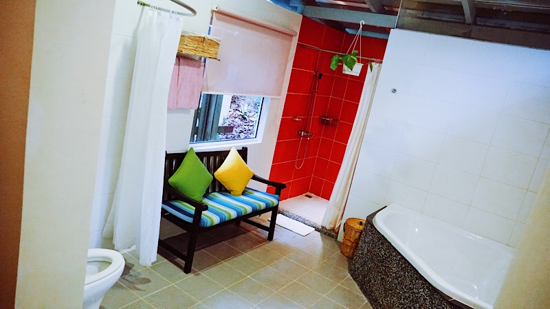 The master bathroom of the hillside villa. Photo: Coco Travel