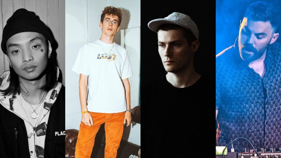 Keith Ape, Lost Frequencies, RAC, and Goldroom are set to headline Jakarta Block Party at Fairgrounds SCBD this Saturday. Photos: Facebook/Keith Ape, Instagram @lostfrequencies, @rac, @goldroom