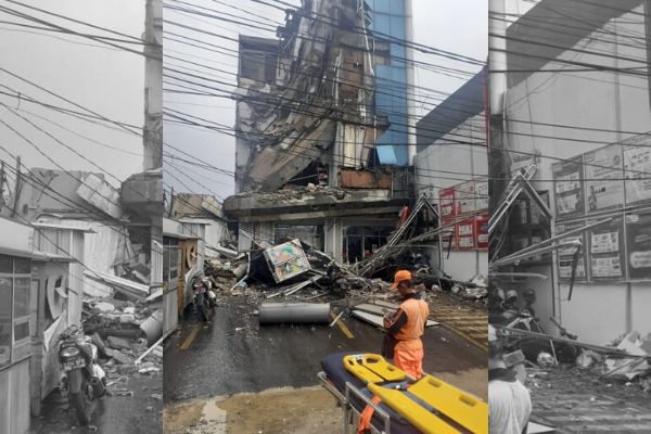 3 injured as building collapses in West Jakarta | Coconuts