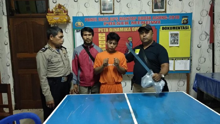 The suspect was reportedly arrested a little after midnight on New Year’s Day. Photo: Istimewa via Detik