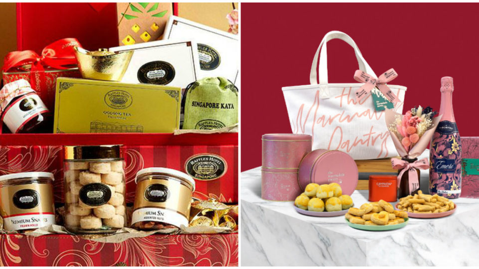 Chinese New Year goodies by Raffles Hotel (left) and The Marmalade Pantry (right). Photos: Raffles Hotel/The Marmalade Pantry